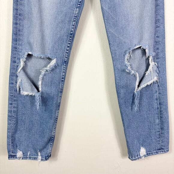 Mother Superior Distressed High Waisted High Rise Tomcat Jeans in The Confession - Picture 5 of 12